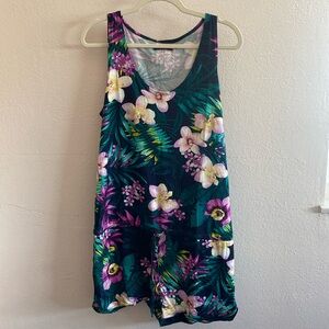 Michael Lauren Floral Romper Size L NWT